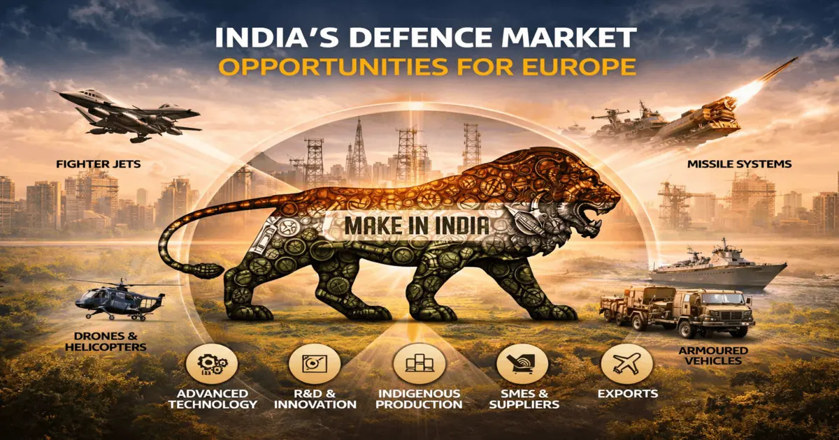 India’s $37B Defence Market: Strategic India's defence market offering strategic entry, partnership and defence manufacturing opportunities for European defence and aerospace companies.