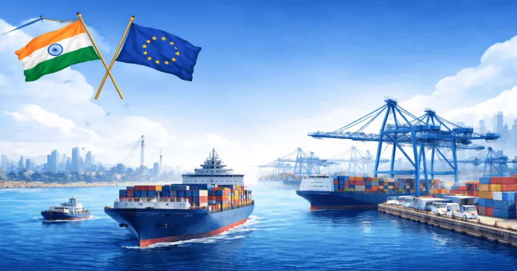 Maritime trade, ports and logistics opportunities in India for European shipping, marine technology and infrastructure companies.